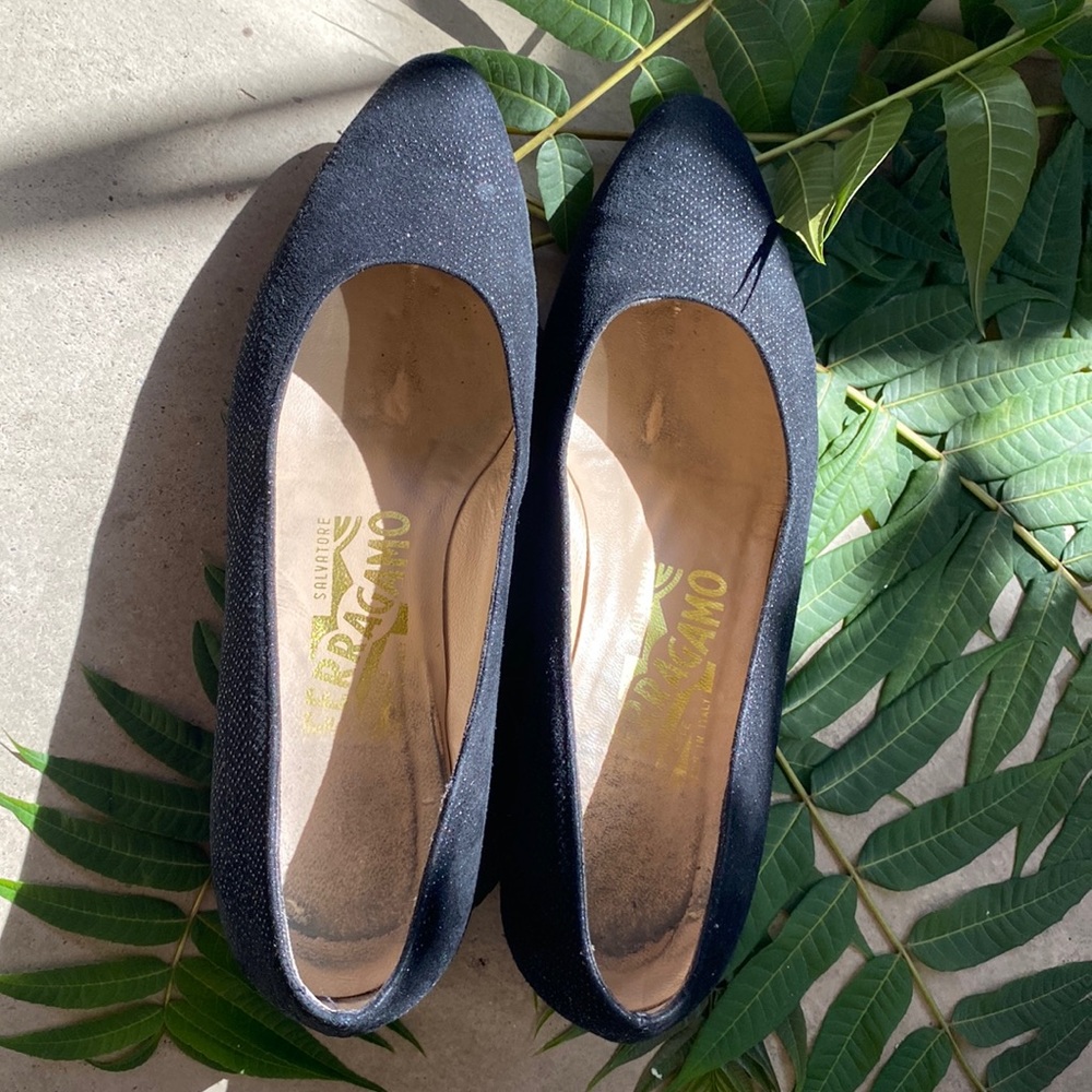 Salvatore Ferragamo pebble suede shoes